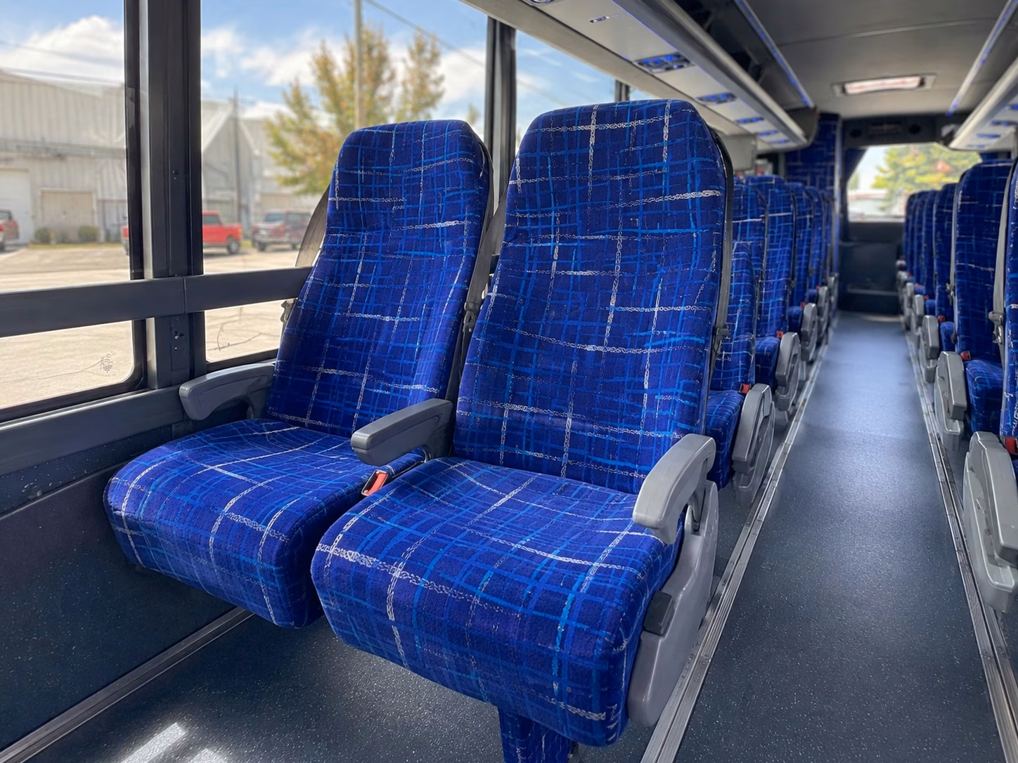 atlanta charter bus interior