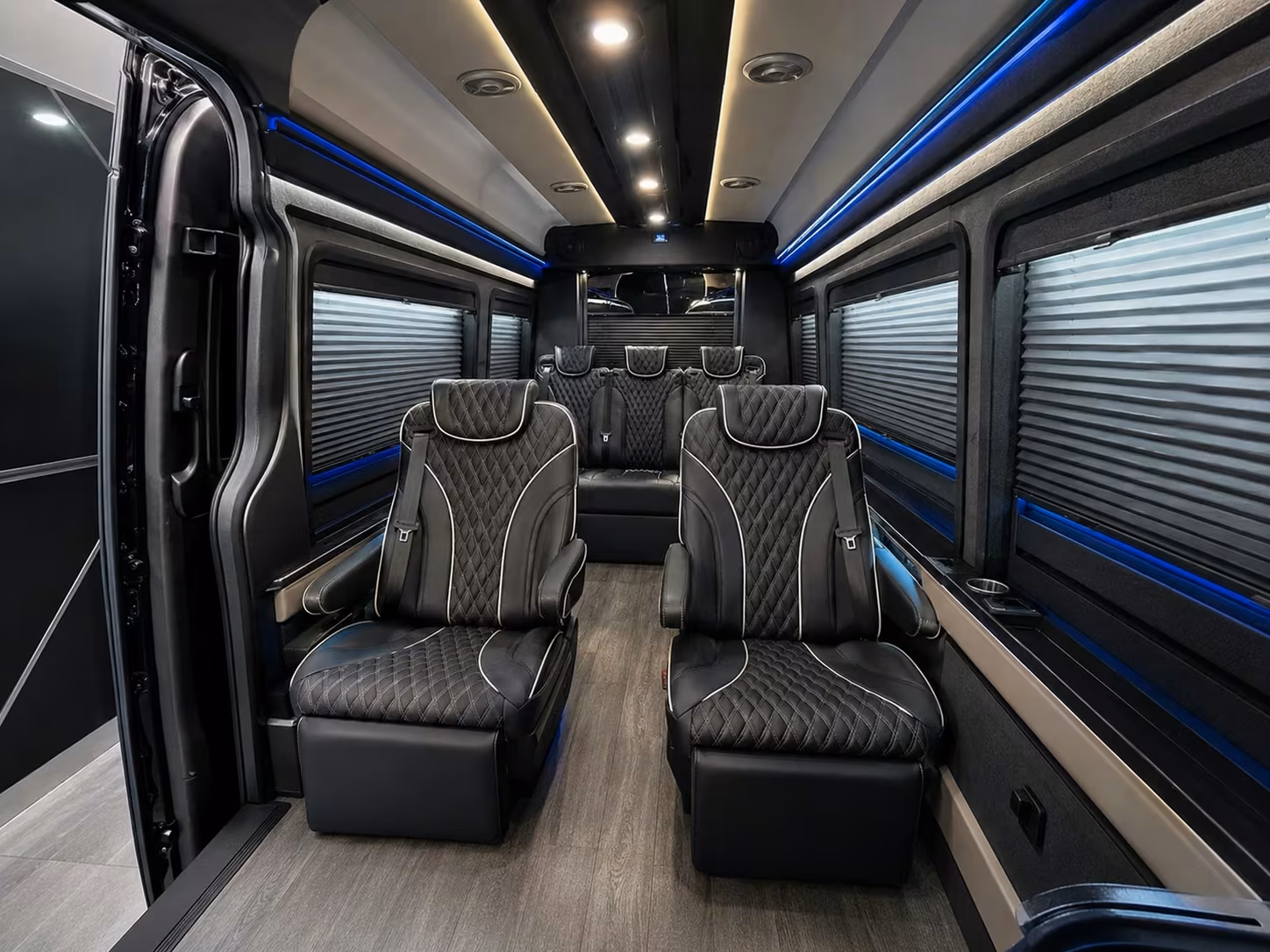 sprinter van with driver inside
