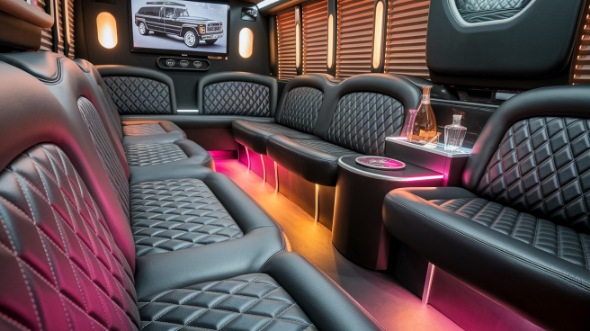 party bus rental interior atlanta