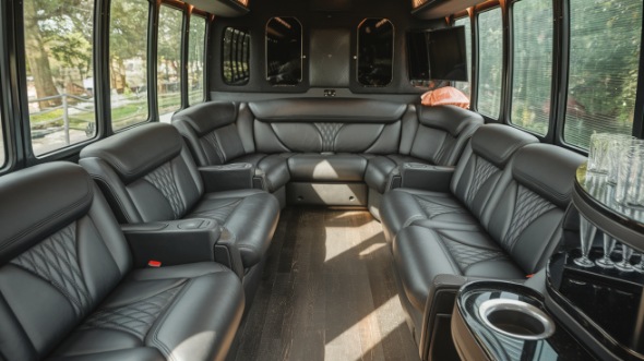 sprinter limo rental interior atlanta